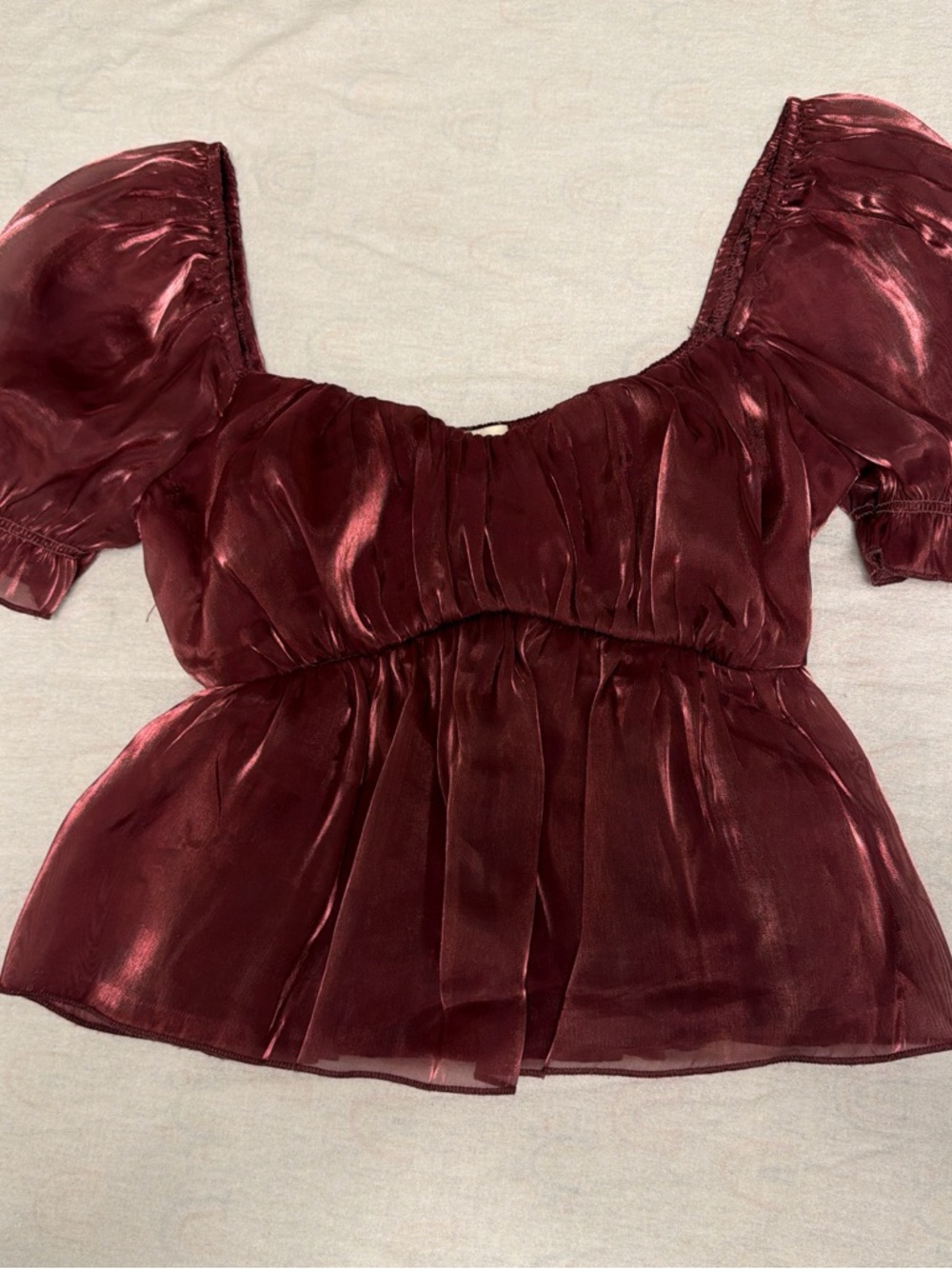 Thirty/Thirty L.A. Women's XS Satin Burgundy Tank Top